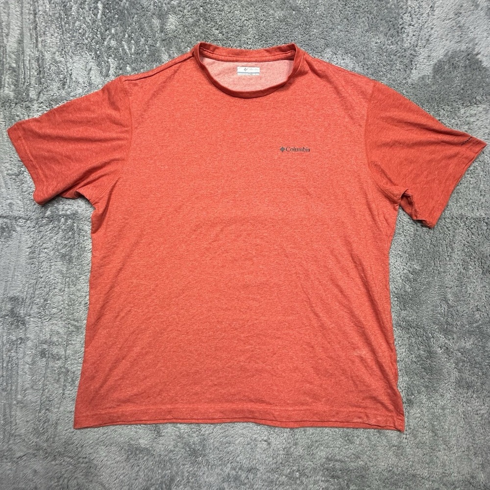 Columbia Omni Wick Thistletown Park T-Shirt Size 2XL Red Breathable Hiking XXL
